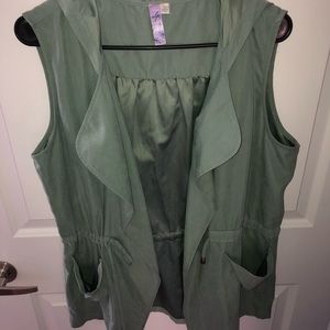 Suede vest